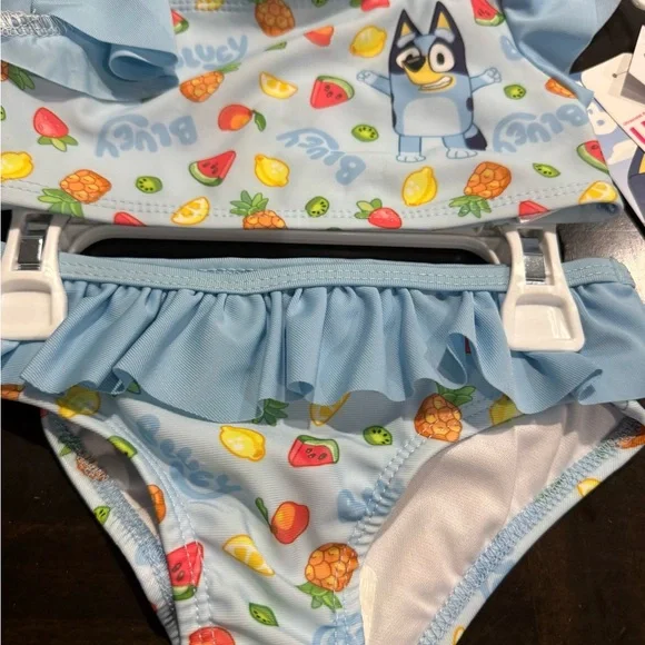 Bluey Kids Swim Set - Blue Size 2T - Picture 2 of 9